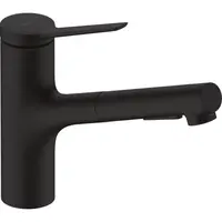 Hansgrohe Zesis M33 drezová batéria s vyťahovacou spŕškou, 2 prúdy matná čierna 74821670