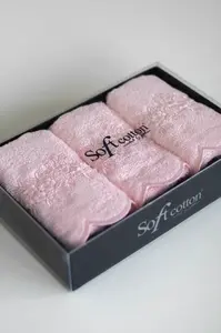 Dárková sada malých ručníků SILVIA, 3 ks Růžová