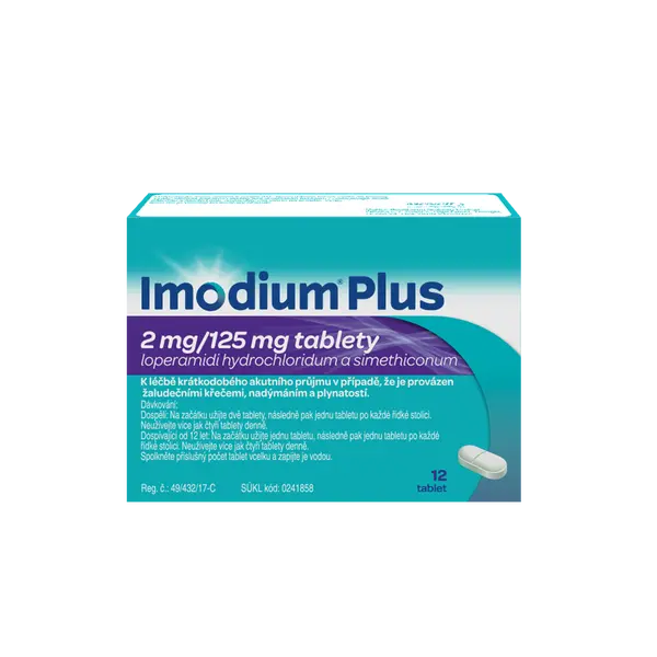 Imodium Plus 2 mg/125 mg 12 tablet