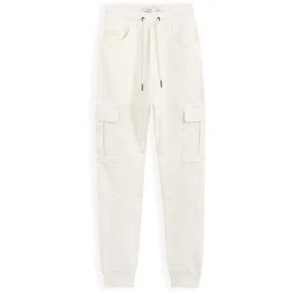 CELIO COKIT4 Pánské volnočasové kalhoty, bílá, velikost