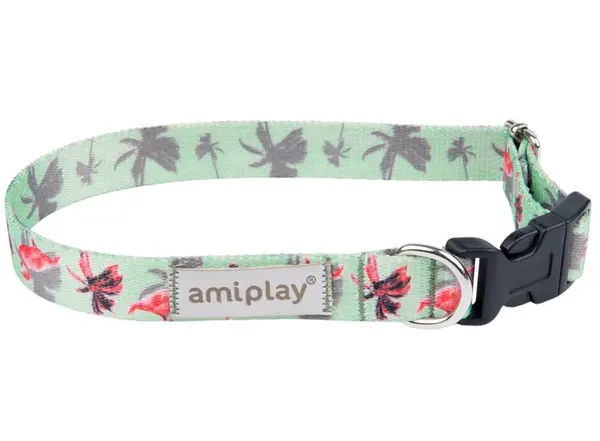 Amiplay nastaviteľný obojok BeHappy Flamingo - M