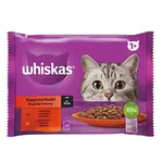 Whiskas Kapsička pre mačky Klasický výber so zeleninou v šťave 4 x 85 g