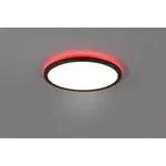 Reality Stropné LED svietidlo Aureo, 18W, 2200lm, 3000-6500K,mat.čierna, pr.29cm