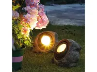 Svítidlo solární GARDEN OF EDEN 11389C kámen - rozbaleno - mírné oděrky na světle