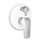 Vaňová podomietková batéria s prepínačom Nobless Tina biela / chróm