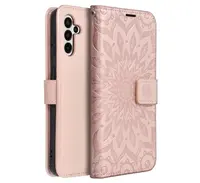 Flipové pouzdro Forcell MEZZO pro Samsung Galaxy A13 5G, mandala rose gold