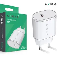 Chytrá nabíječka A-MAX Power Delivery 20W USB-C, bílá