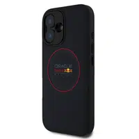 Zadní kryt Red Bull PU Leather Red Ring MagSafe pro Apple iPhone 16 Plus, navy