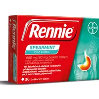 Rennie Spearmint bez cukru 36 žvýkacích tablet
