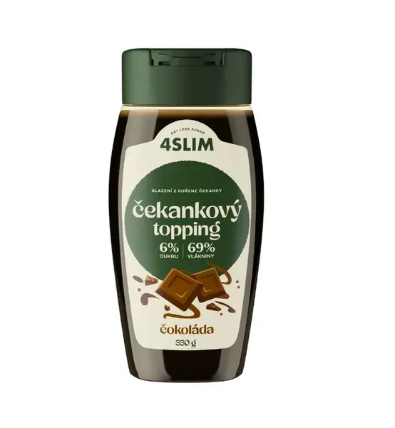4Slim Čekankový topping čokoláda Premium 330 g