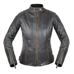 Dámská kožená moto bunda W-TEC Lecia hnědá L rozšířená