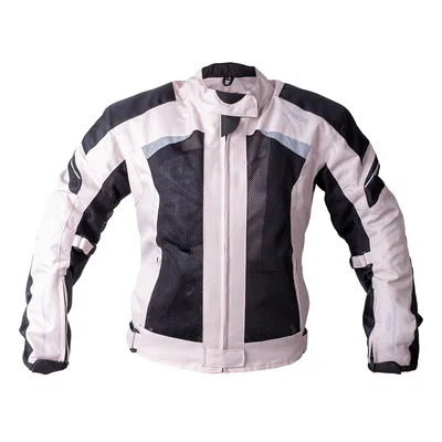 Dámská letní textilní moto bunda BOS Aylin Silver Grey L