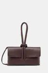 Kožené psaníčko Answear.LAB hnědá barva