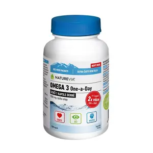 NatureVia Omega 3 One a Day 120 kapslí