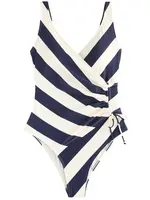 Next Jednodielne plavky  námornícka modrá / biela