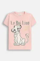 Dětské tričko Coccodrillo růžová barva, LICENCE GIRL