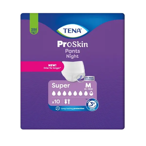 Tena Pants ProSkin Night Super M inkontinenční kalhotky 10 ks