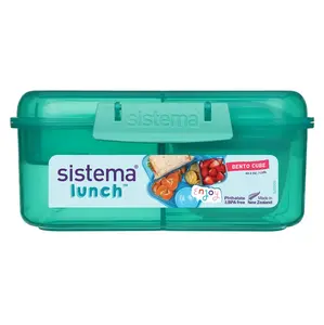 Sistema Lunch 3 komorová krabička s miskou a 2 tácky 1,25 l mix