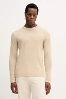 Svetr s příměsí vlny Lindbergh béžová barva, 30.800220