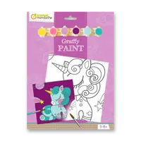 Kreativní sada Avenue Mandarine Graffy Paint - jednorožec