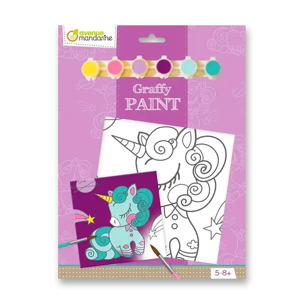 Kreativní sada Avenue Mandarine Graffy Paint - jednorožec