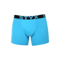 Styx Pánské boxerky long sportovní guma světle modré (U1169) XXL