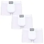 Styx 3PACK pánské boxerky klasická guma bílé (3Q1061) XL