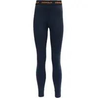 Devold DUO ACTIVE MERINO LONGS JR Dětské termo kalhoty, tmavě modrá, velikost 16Y