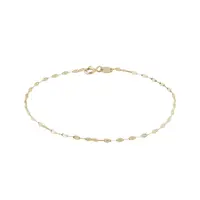 Náramek typu Lip Chain ze žlutého 14k zlata KLENOTA