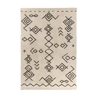 KOBEREC, 80/150 cm, krémová, černá