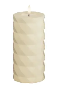 LED svíčka Deluxe Homeart Square Bloklys 7,5 x 15 cm