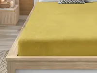 Prostěradlo mikroplyš SOFT 180x200 cm hořčicové