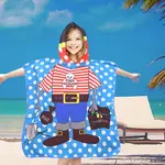 Detské pončo PIRÁT A POKLAD modré 60 x 90 cm Rozmer: 60 x 90 cm