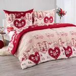 Ložní povlečení z mikrovlákna SRDCE