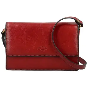 Dámská kožená crossbody kabelka vínová - Katana Saire