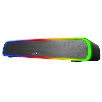 Genius SoundBar 200BT, 2.0, 4W, černý, regulace hlasitosti, podsvícené, 3,5 mm jack/ bluetooth, 120Hz-20kHz