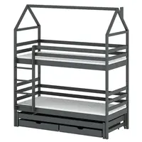 Posteľ Domček Dalia 80x160 graphite