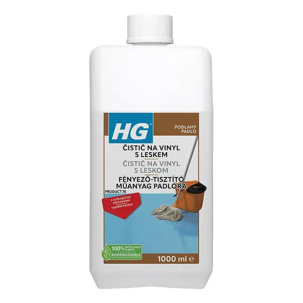 HG vyživující čistič s leskem pro podlahy 1l