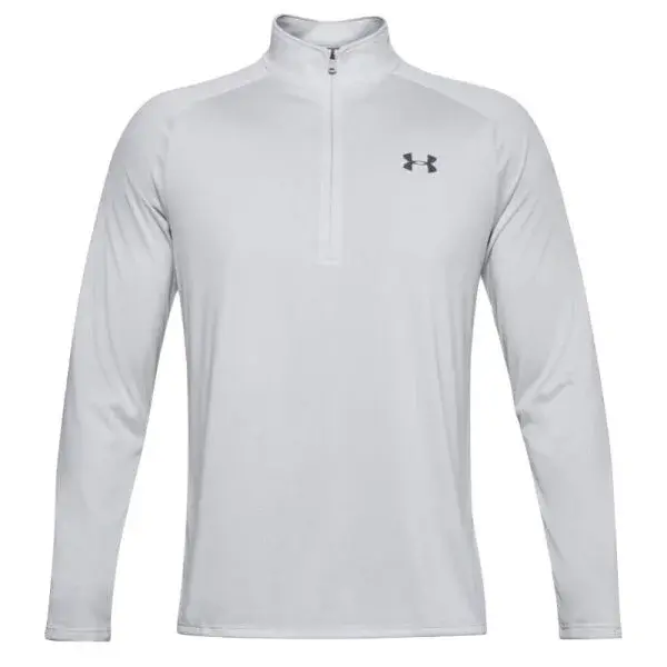 Under Armour TECH 2.0 1/2 ZIP Pánske tričko, sivá, veľkosť L