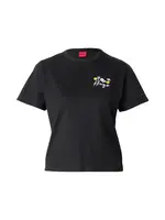 HUGO Tričko 'Destrel_4'  žltá / levanduľová / čierna / biela