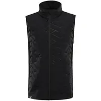 ALPINE PRO BERFO 2 Dětská zateplená vesta, černá, velikost 128-134