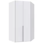 MID.YOU ROHOVÁ ŠATNÍ SKŘÍŇ, bílá, 120/236/120 cm