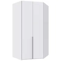 MID.YOU ROHOVÁ ŠATNÍ SKŘÍŇ, bílá, 120/236/120 cm
