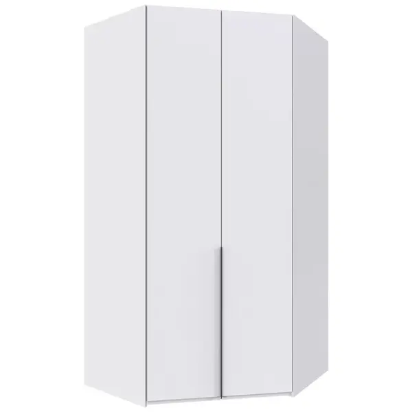 MID.YOU ROHOVÁ ŠATNÍ SKŘÍŇ, bílá, 120/236/120 cm