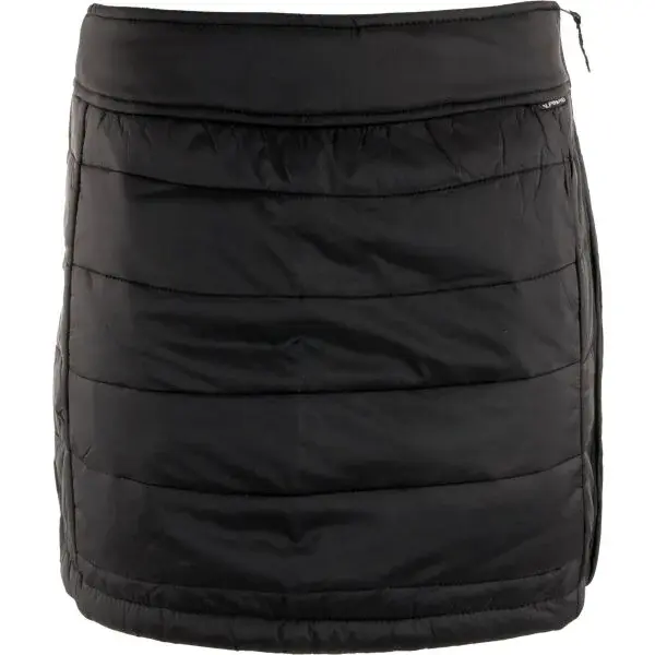 ALPINE PRO KIRTA Dámská zateplená zimní sukně, černá, velikost