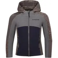 ALPINE PRO GROTO Dětská rychleschnoucí a hřejivá mikina, šedá, velikost 116-122