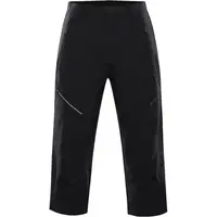 ALPINE PRO WEDER Pánske trojštvrťové nohavice, čierna, veľkosť