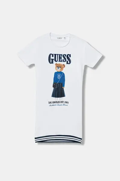 Dětské bavlněné šaty Guess