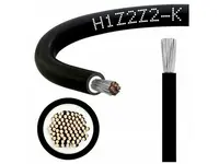 Solární kabel 10mm2, 1500V, černý, 500m