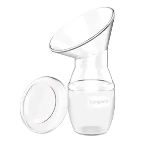 BABYONO Sběrač mateřského mléka jednodílný silikonový 90ml